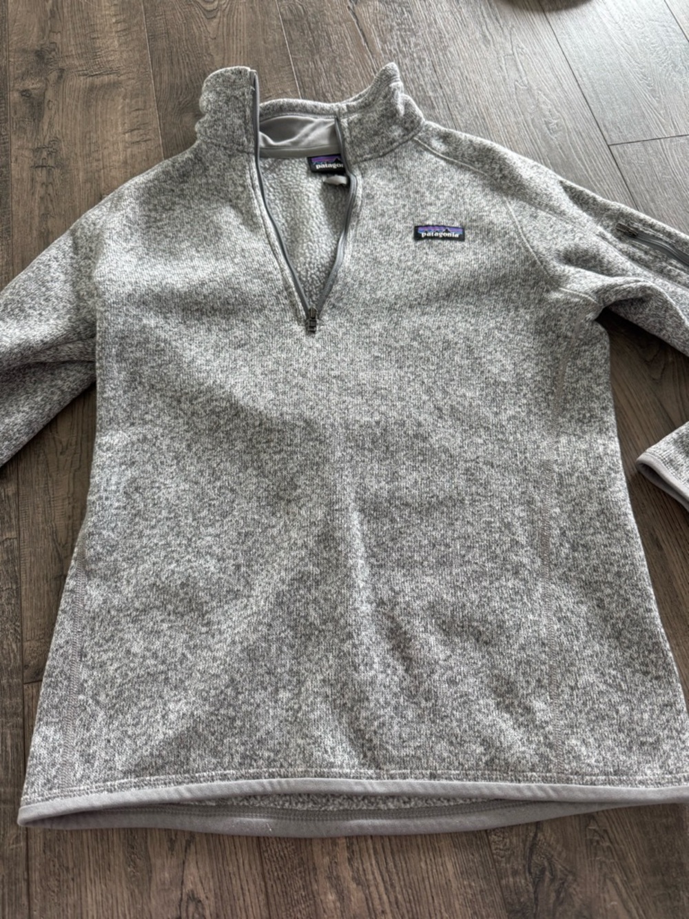 Patagonia Heather Gray Quarter-Zip Fleece Pullover - Picture 5 of 5